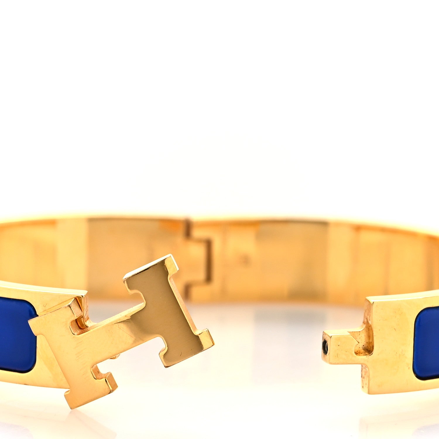 Hermes Narrow Enamel Clic Clac H Bracelet PM Bleu Royal 4 of 5