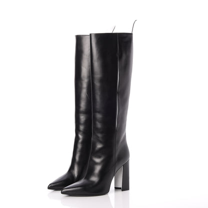 Louis Vuitton Calfskin Matchmake Boots 37 Black 3 of 11