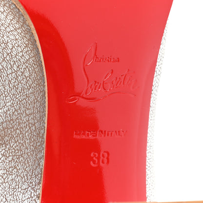 Christian Louboutin Kid Lame Washed Adox 85 Ankle Boots 38 Roche Grezzo Saponat 6 of 7