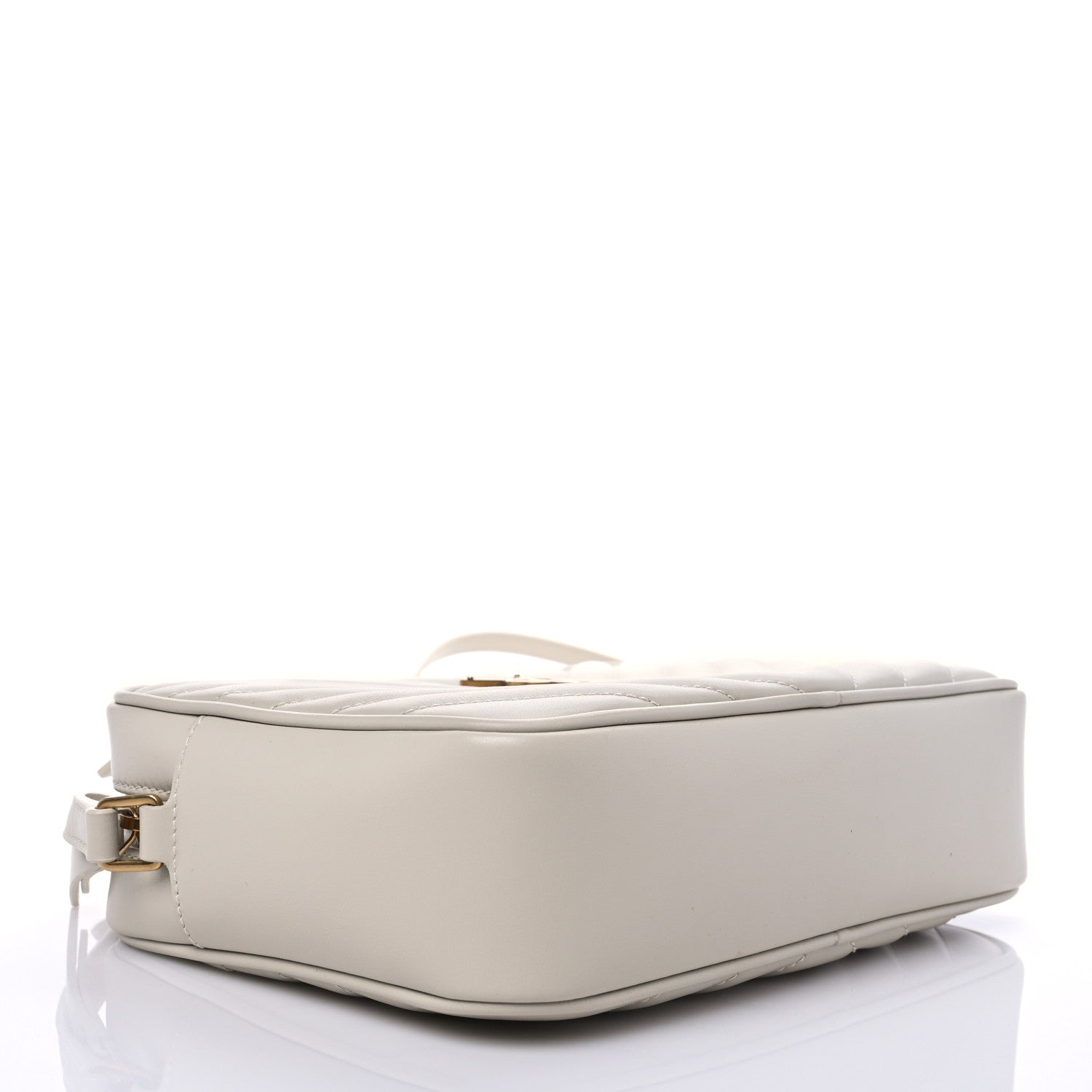 Saint Laurent Calfskin Matelasse Monogram Lou Camera Bag Crema Soft 4 of 7