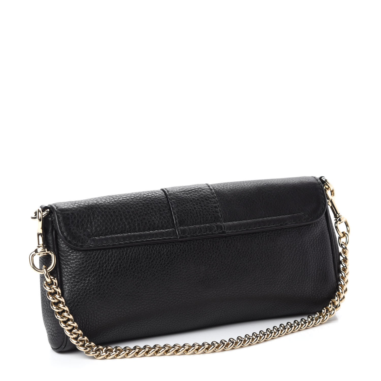 Gucci Calfskin Greenwich Chain Clutch Black 3 of 12