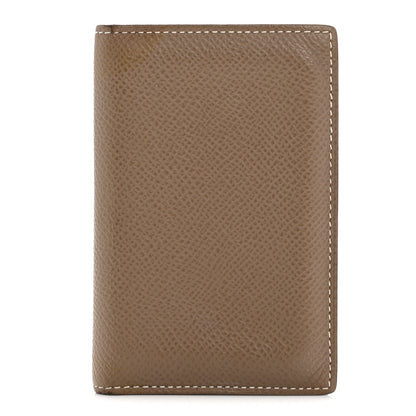Hermes Epsom MC2 Euclide Card Holder Case Etoupe 1 of 8