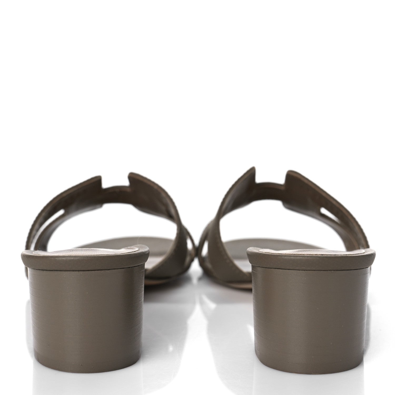 Hermes Epsom Oasis Sandals 40.5 Etoupe 5 of 12