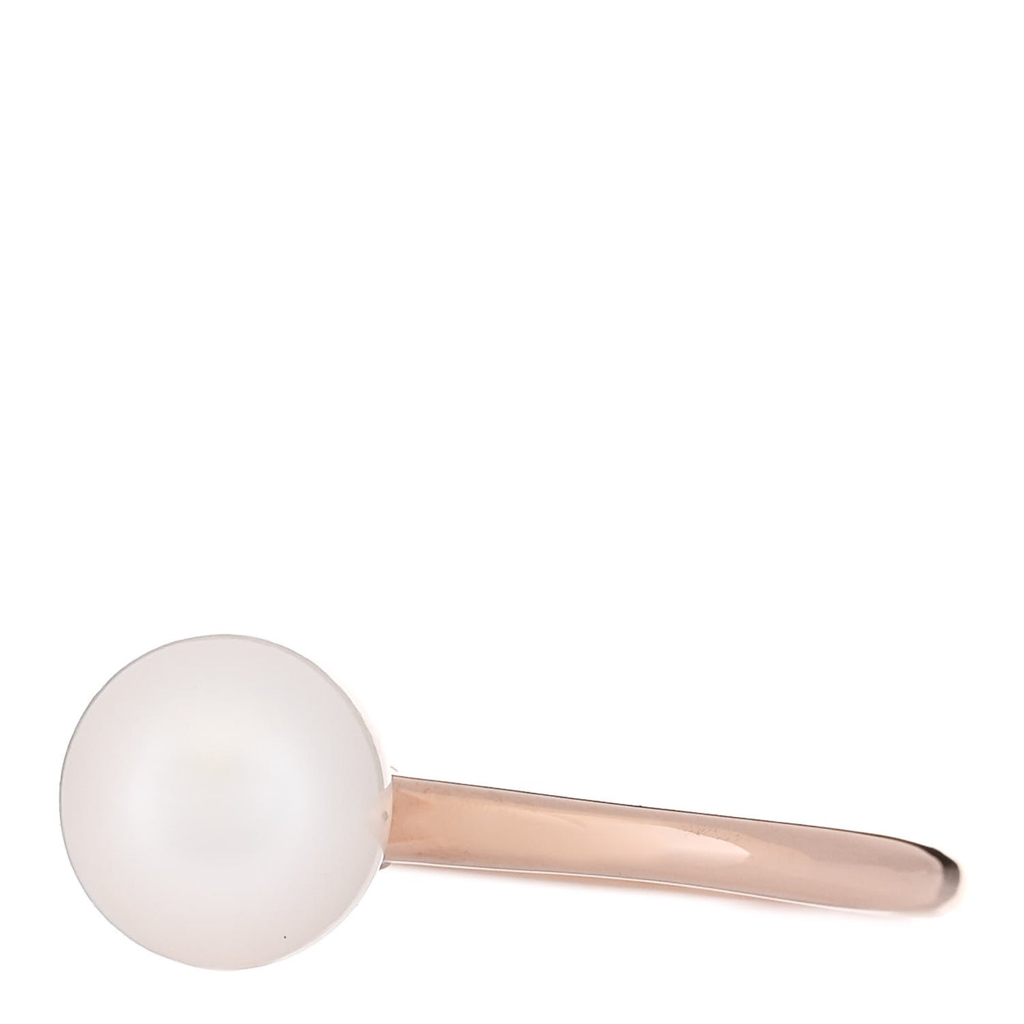 18K Rose Gold Pearl 8mm HardWear Ball Ring 50 5.5