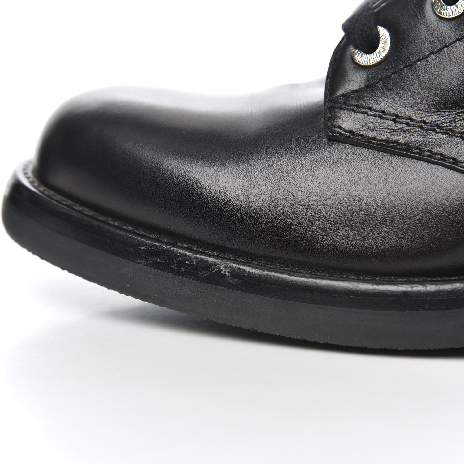 Chanel Lambskin Combat Boots 39 Black 8 of 18