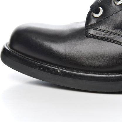 Chanel Lambskin Combat Boots 39 Black 8 of 18