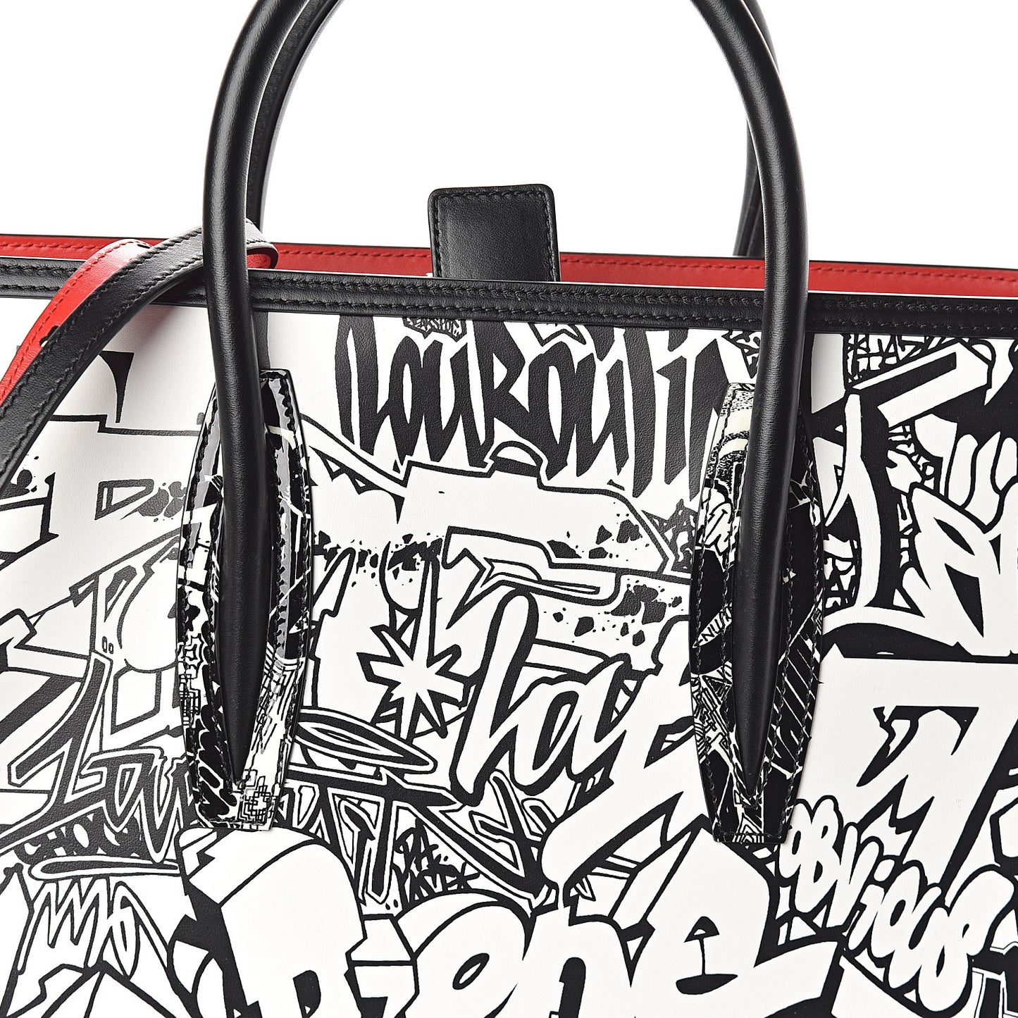 Calfskin Patent Medium Paris Wall Nicograf Spiked Paloma Black
