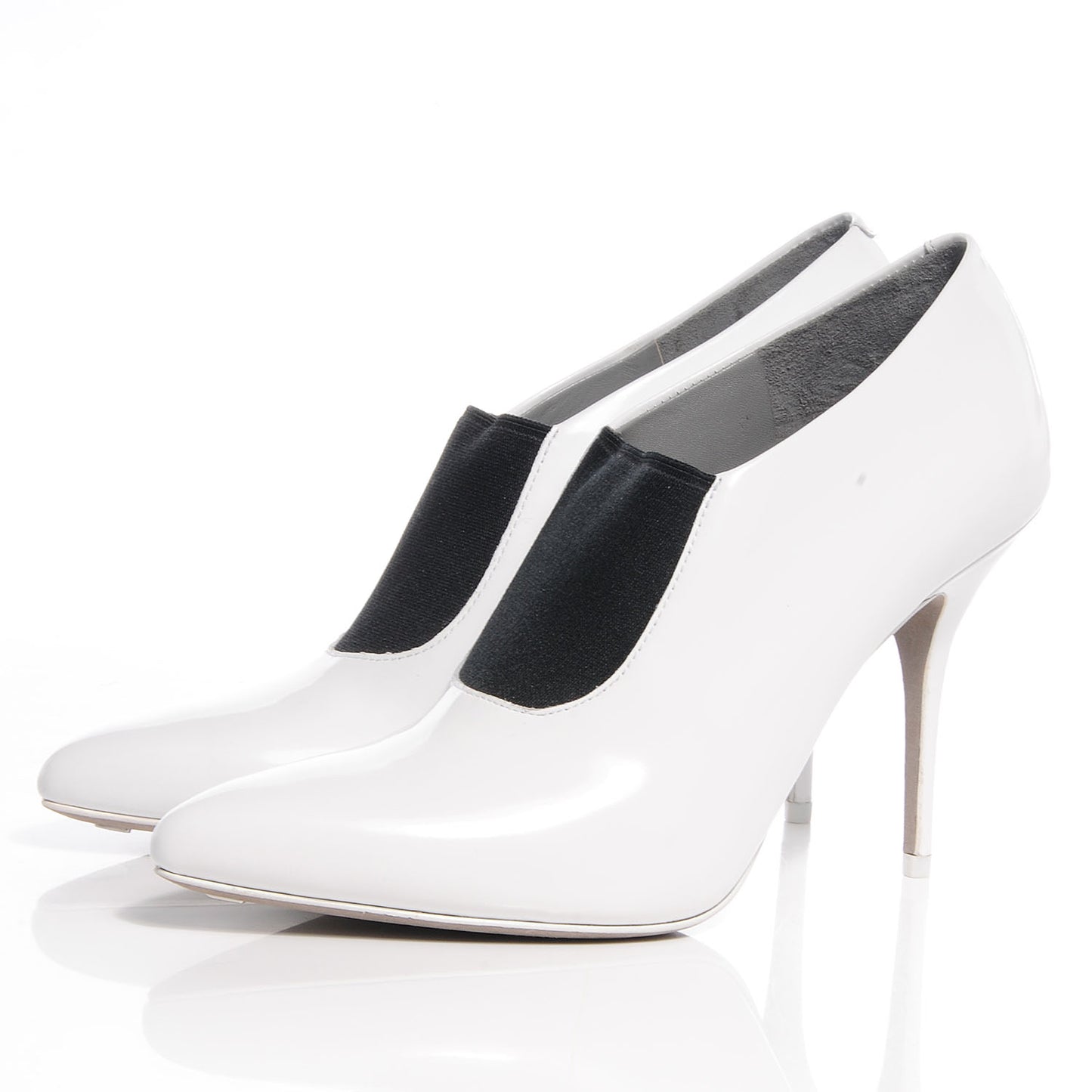 Calfskin Natasha 120 Ankle Booties 37.5 Peroxide