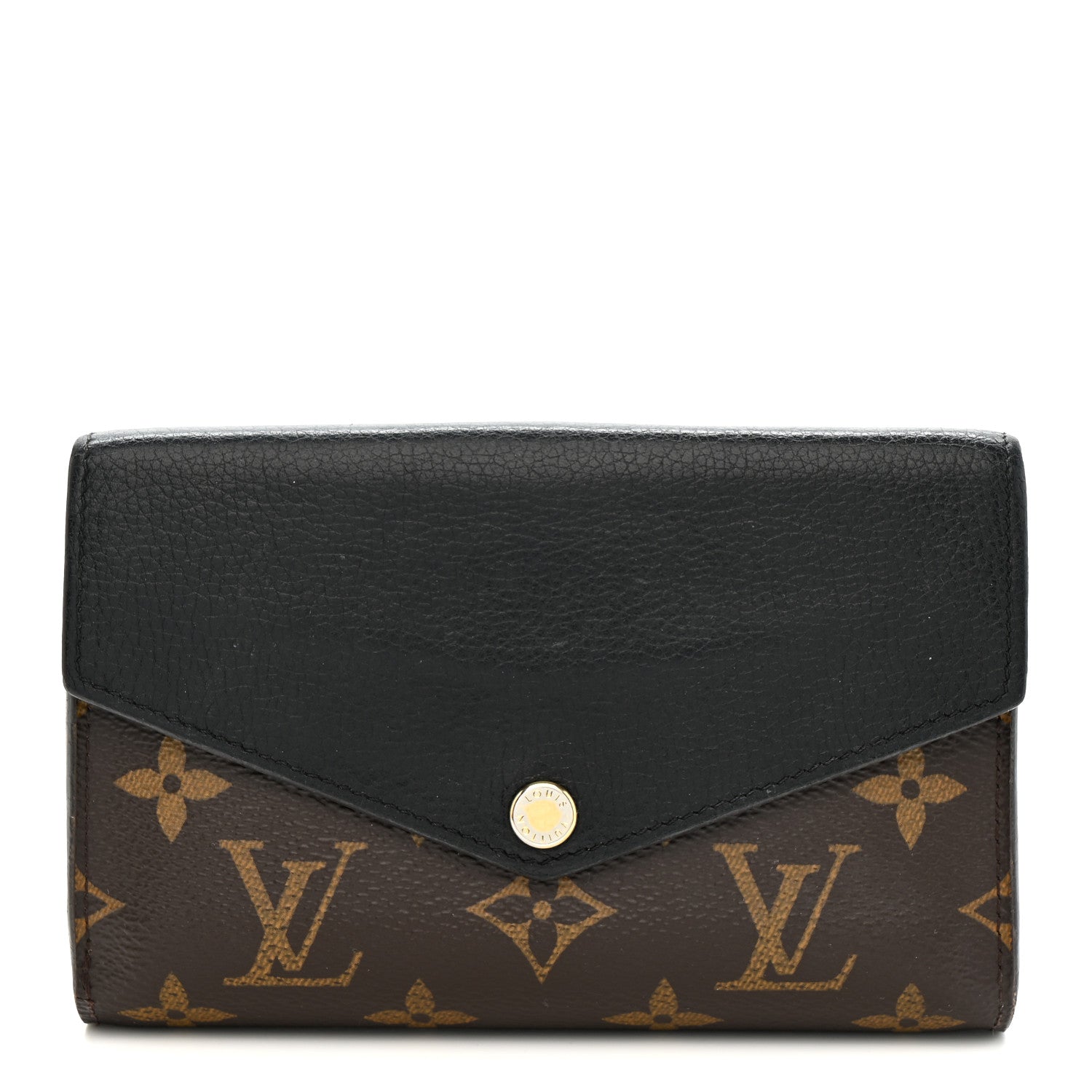 Louis Vuitton Monogram Pallas Compact Wallet Black 1 of 11