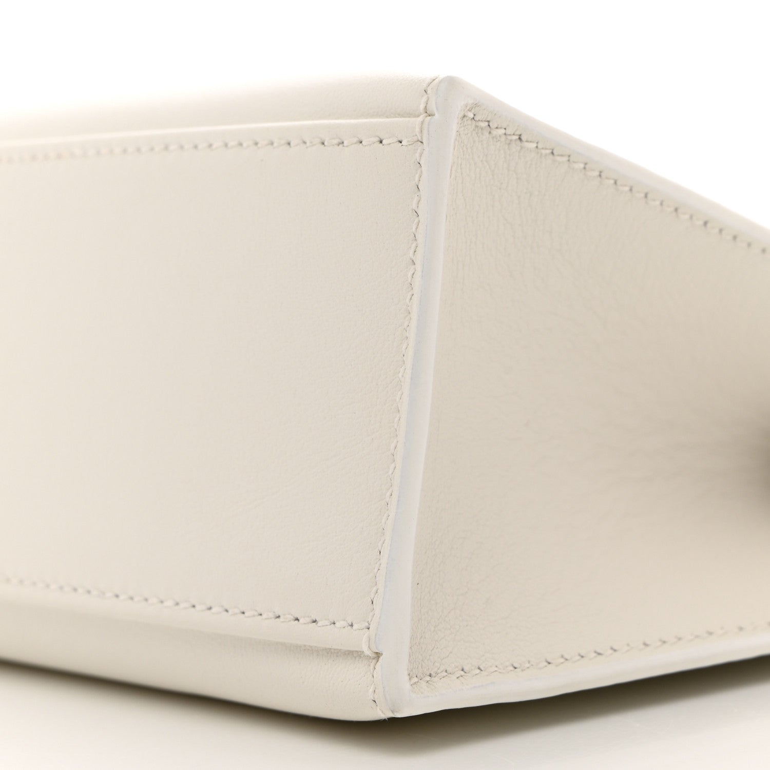 Hermes Swift Kelly Pochette Clutch White 10 of 11