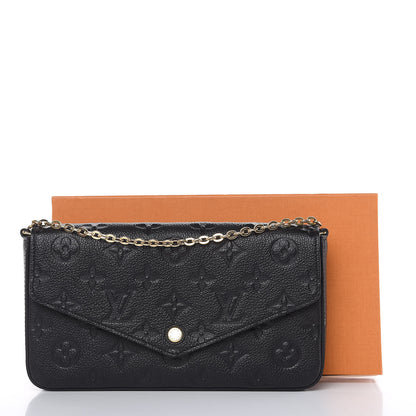 Louis Vuitton Empreinte Pochette Felicie Chain Wallet Black 12 of 12