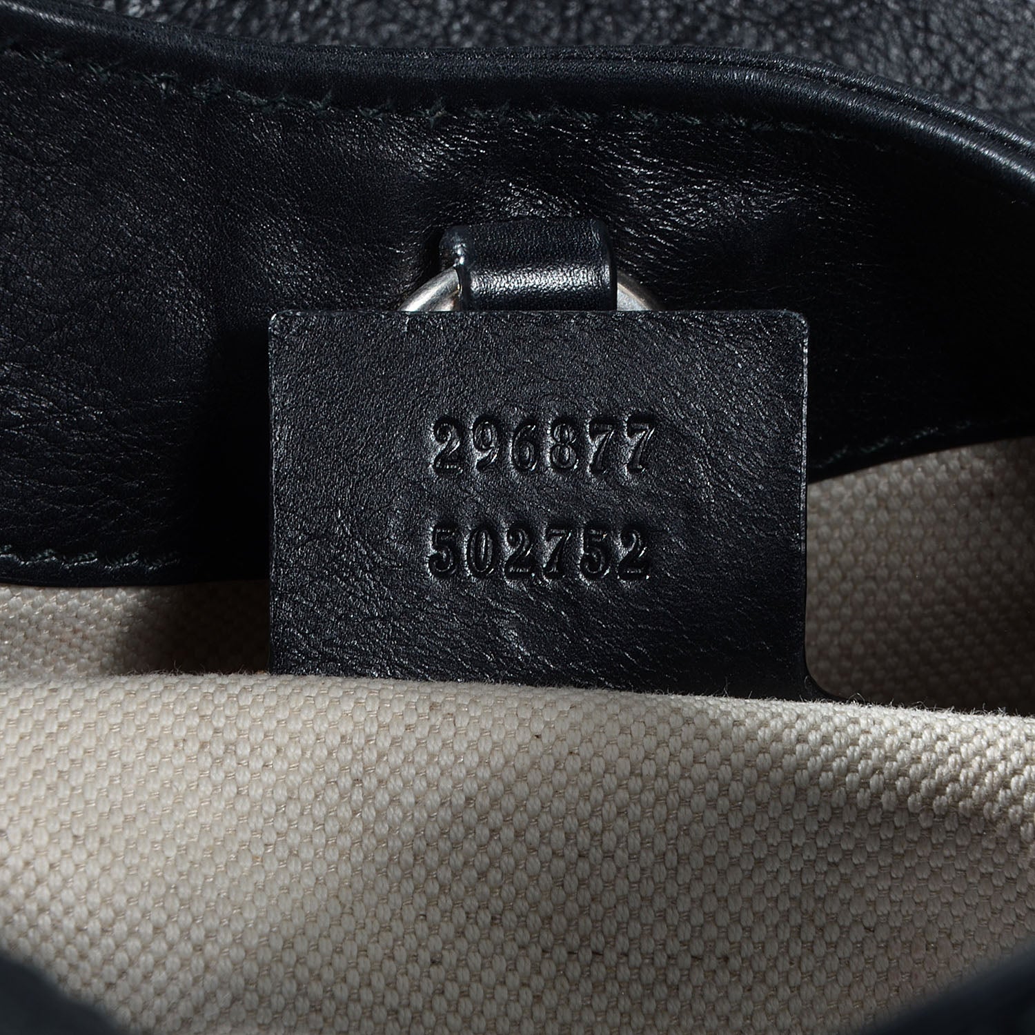 Gucci Leather Medium Ribot Horse Heads Tote Black 7 of 8
