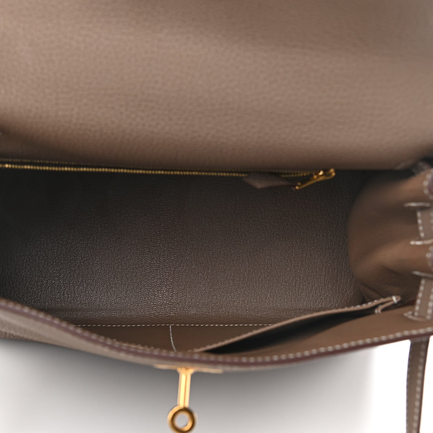 Hermes Togo Kelly Retourne 28 Etoupe 5 of 9