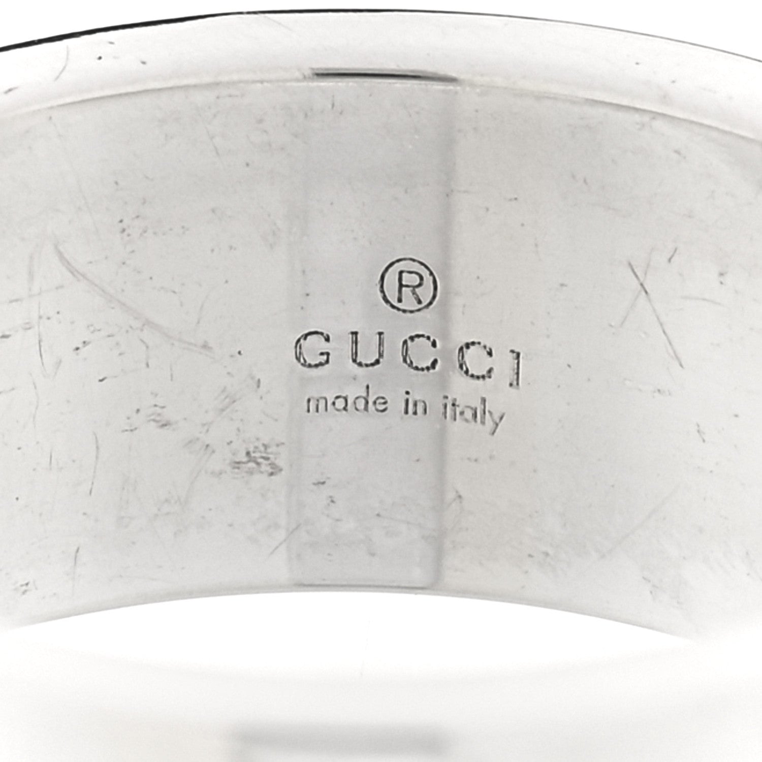 Gucci Sterling Silver G Cutout Ring 53 6.5 4 of 4