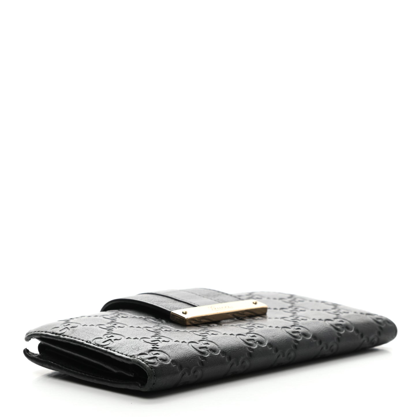 Guccissima Ladies Web Long Wallet Black