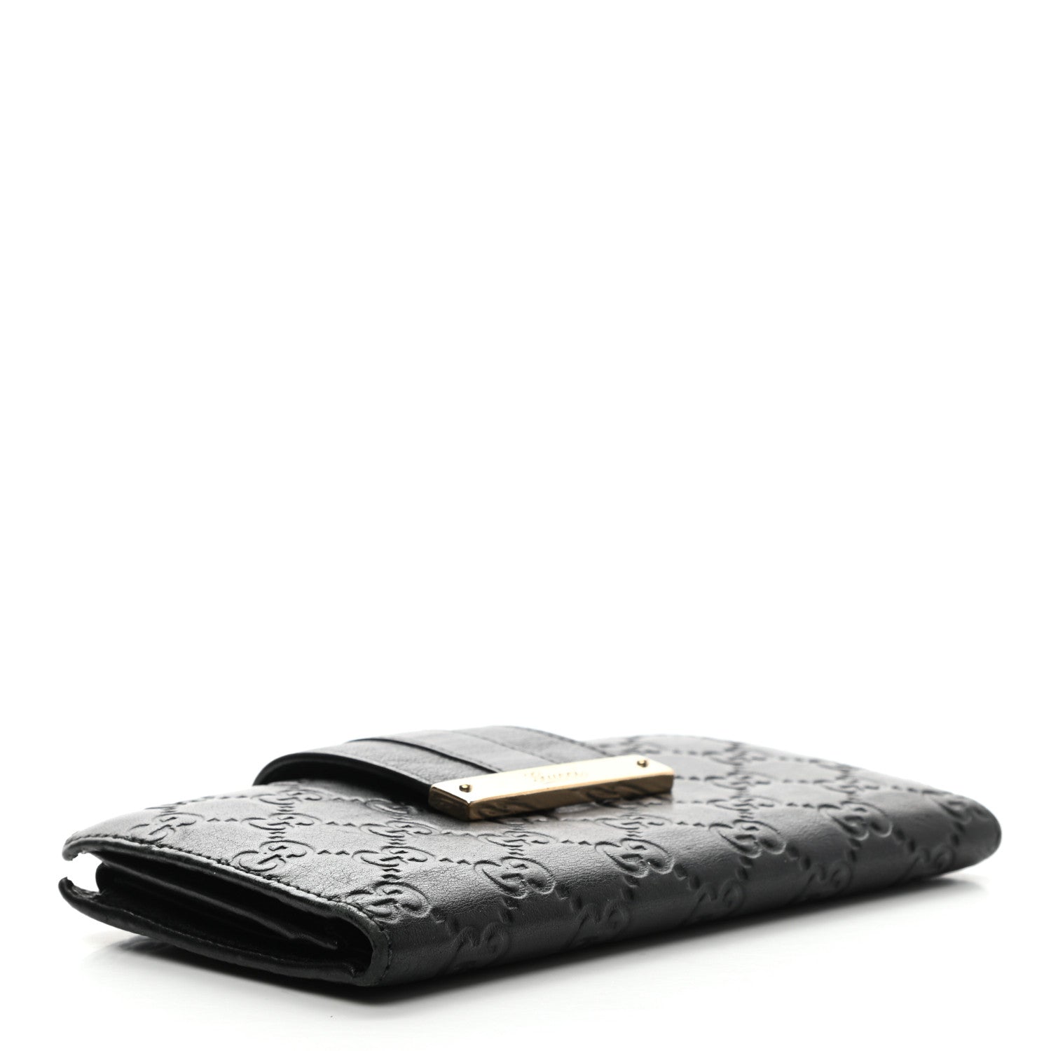 Gucci Guccissima Ladies Web Long Wallet Black 4 of 15