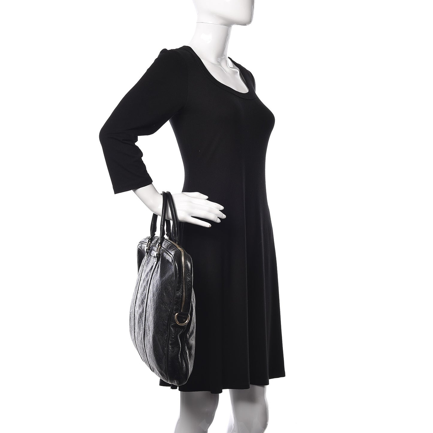 Guccissima Medium Briefcase Black