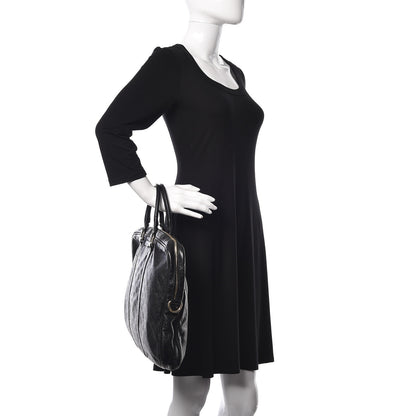 Gucci Guccissima Medium Briefcase Black 2 of 10