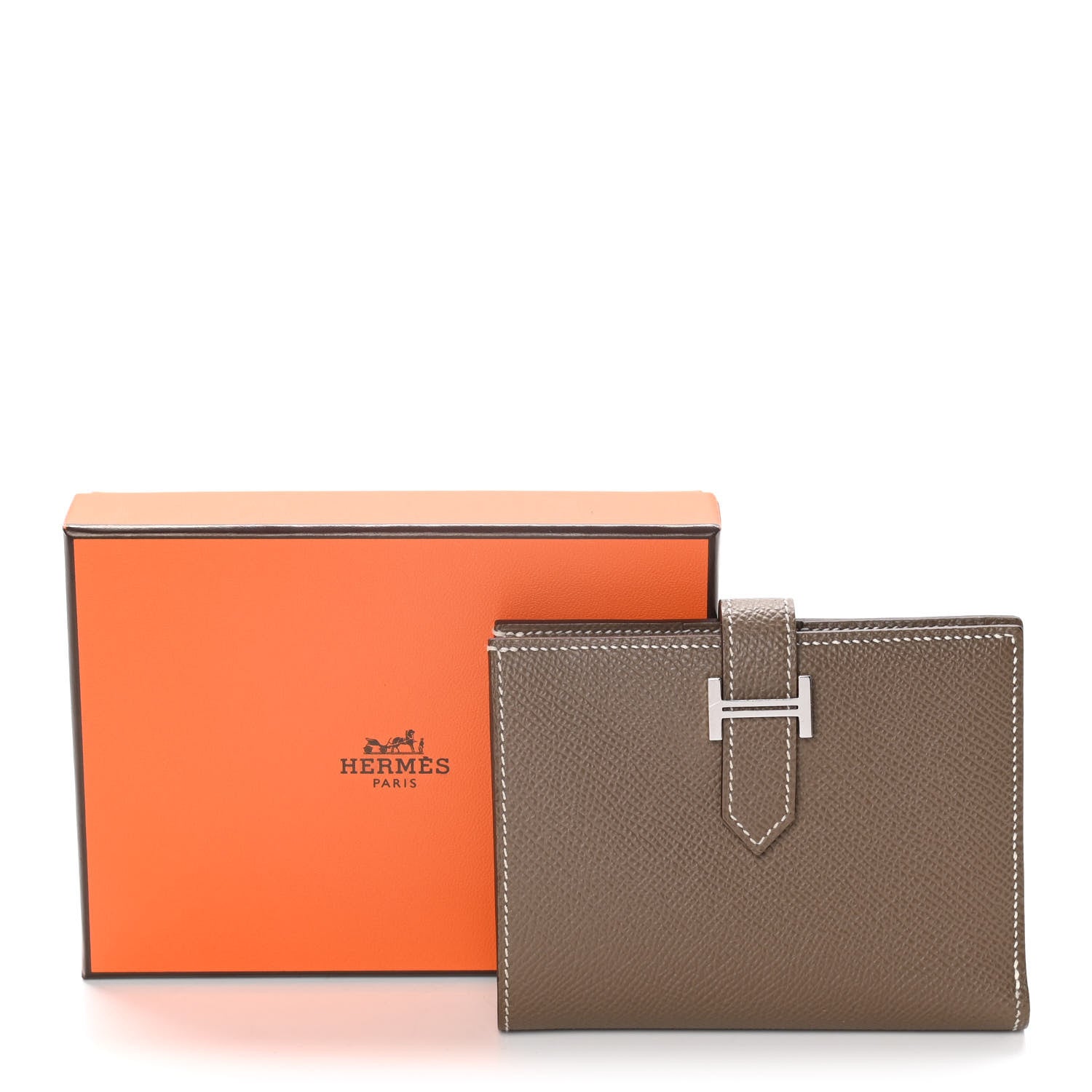 Hermes Epsom Bearn Compact Wallet Etoupe 11 of 11