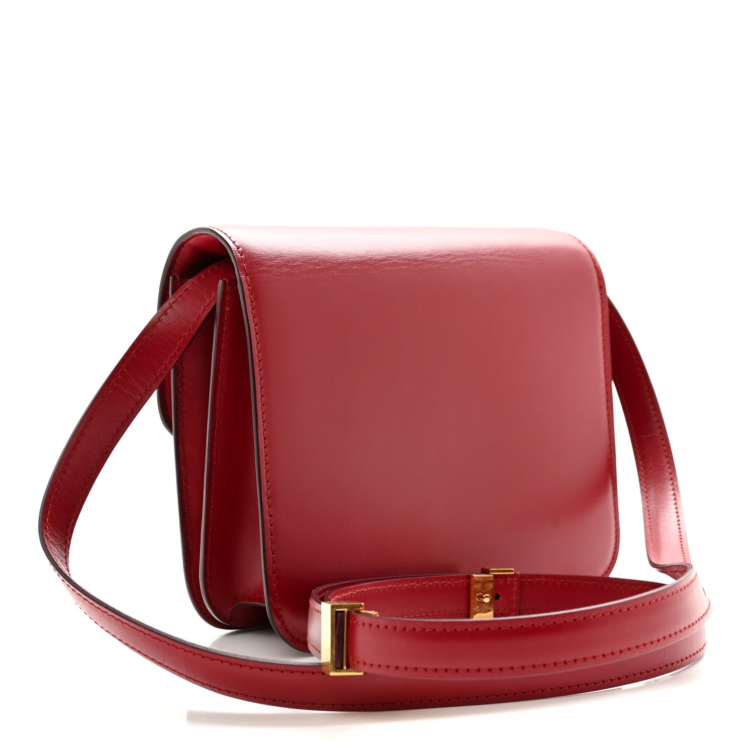 Celine Box Calfskin Teen Classic Box Flap Bag Red 3 of 12