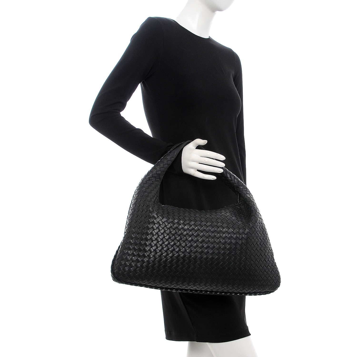 Bottega Veneta Nappa Intrecciato Large Veneta Hobo Black 2 of 13