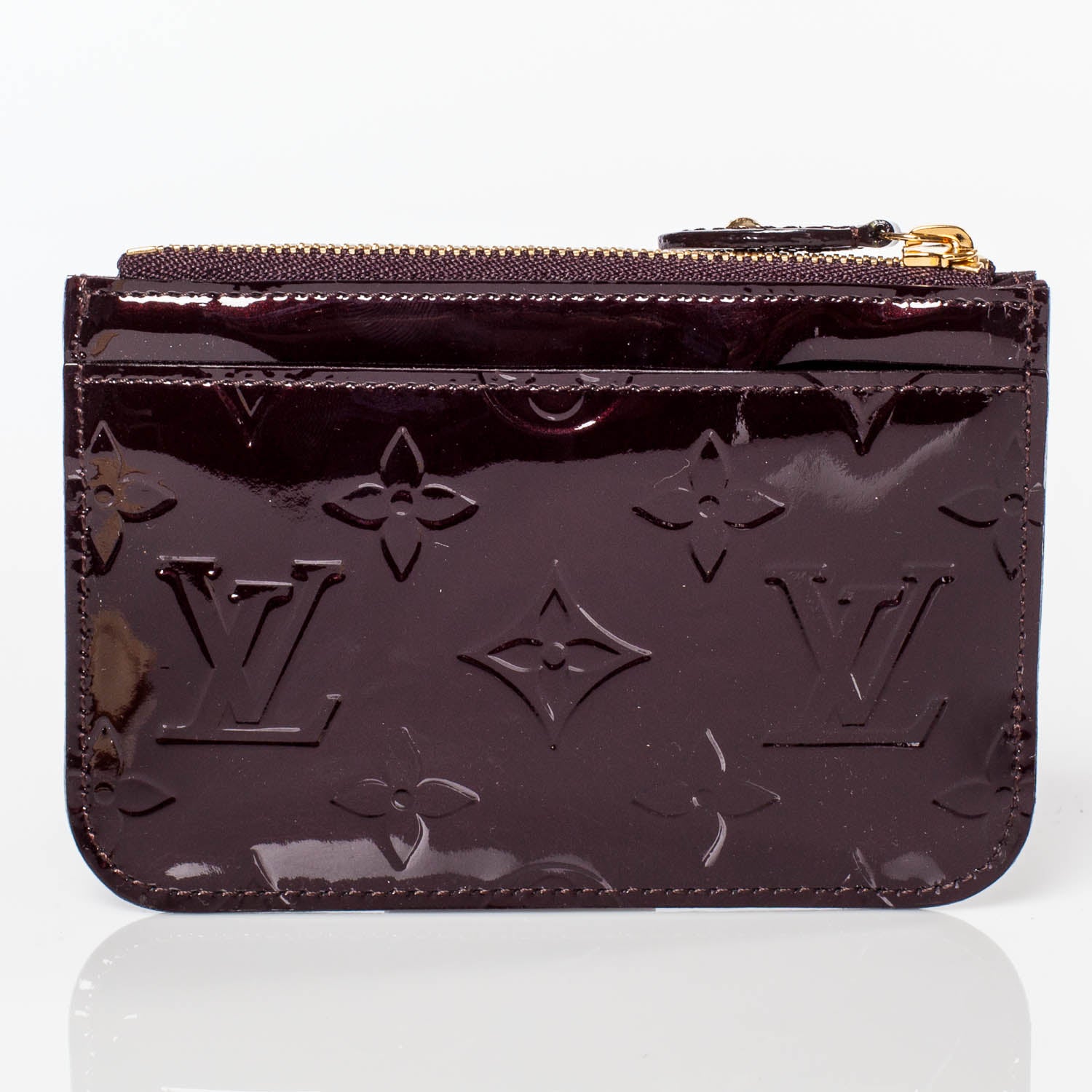 Louis Vuitton Vernis Key Pouch Amarante 3 of 8