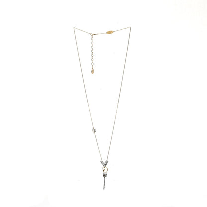 Louis Vuitton Swarovski Essential V Strass Pendant Necklace 3 of 8