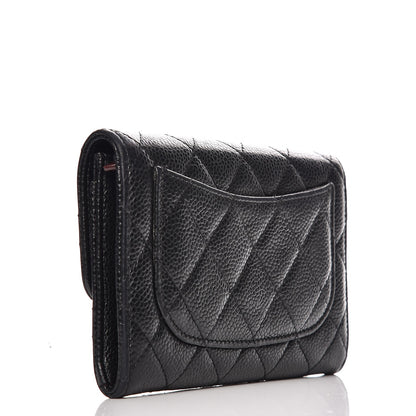 Chanel Caviar Quilted Small Flap Wallet Black 3 of 8