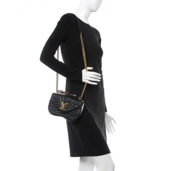 Louis Vuitton Calfskin New Wave Chain PM Black 2 of 7
