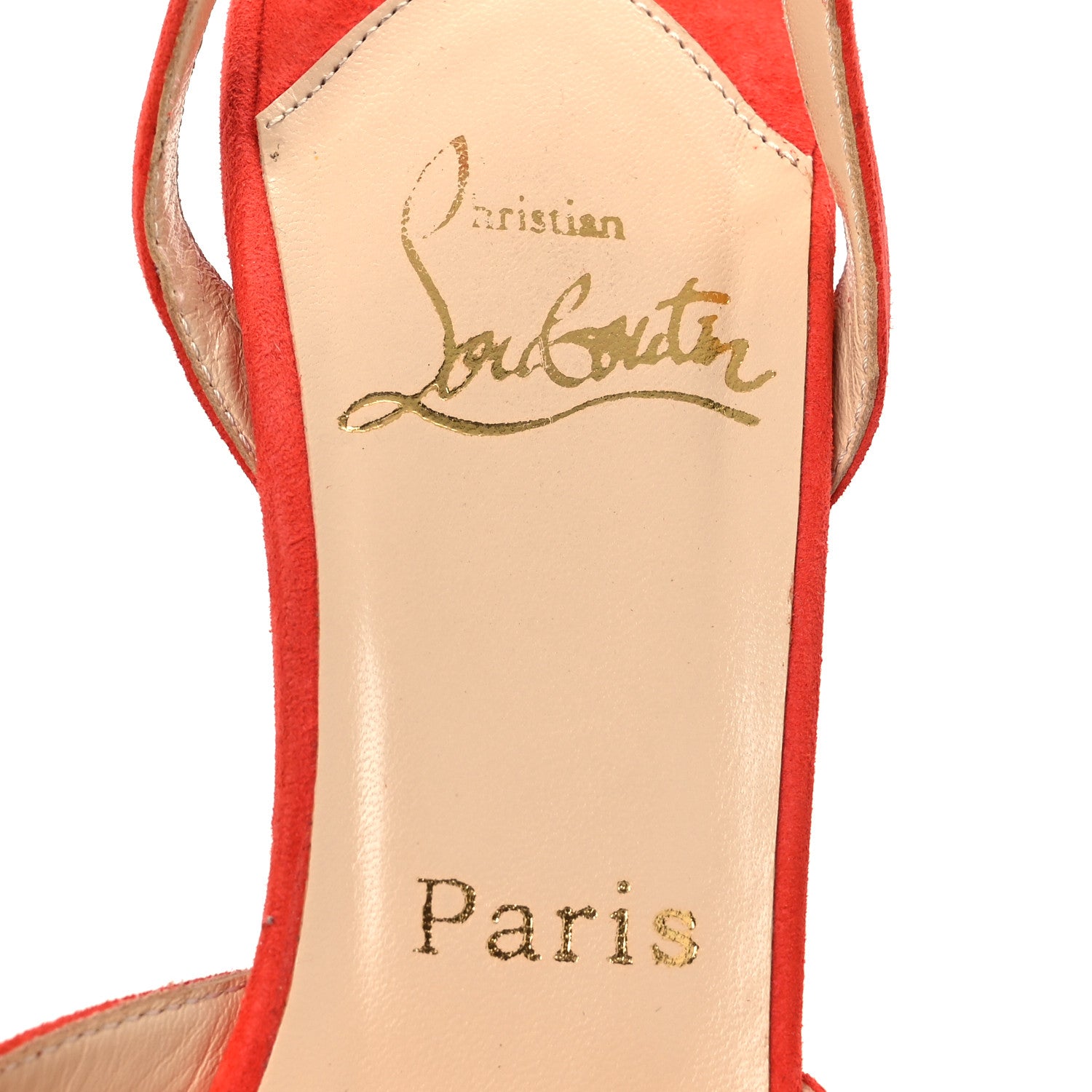 Christian Louboutin Veau Velours Greissimo 100 Sandals 37 Lipstick 9 of 12