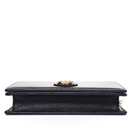 Gucci Azalea Calfskin Marina Chain Wallet Black 12 of 17