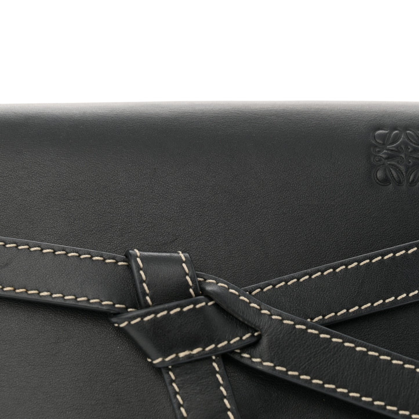 Calfskin Mini Gate Belt Bag Black