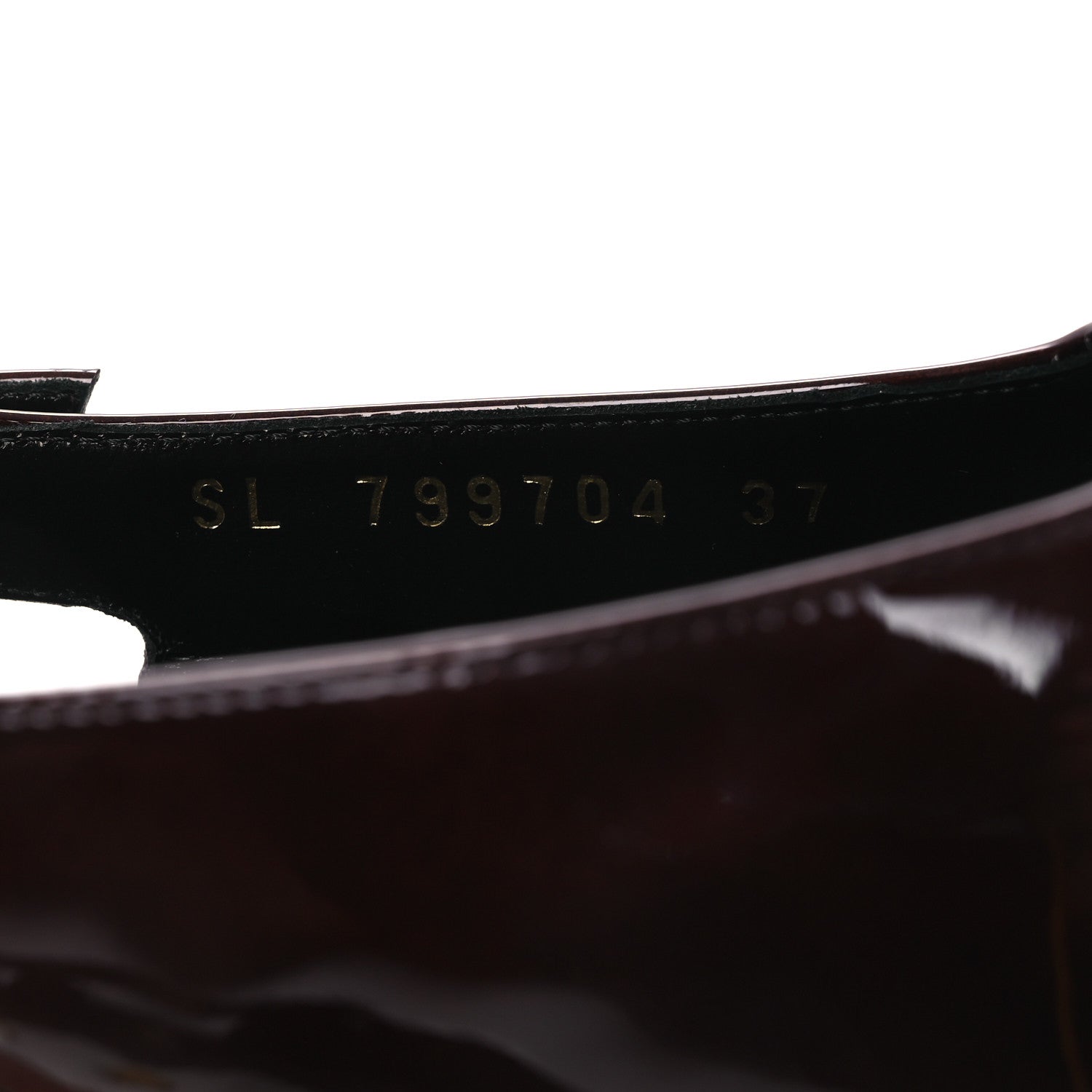 Saint Laurent Glazed Calfskin Lee 75 Slingback Pumps 37 Marron Glace 10 of 13