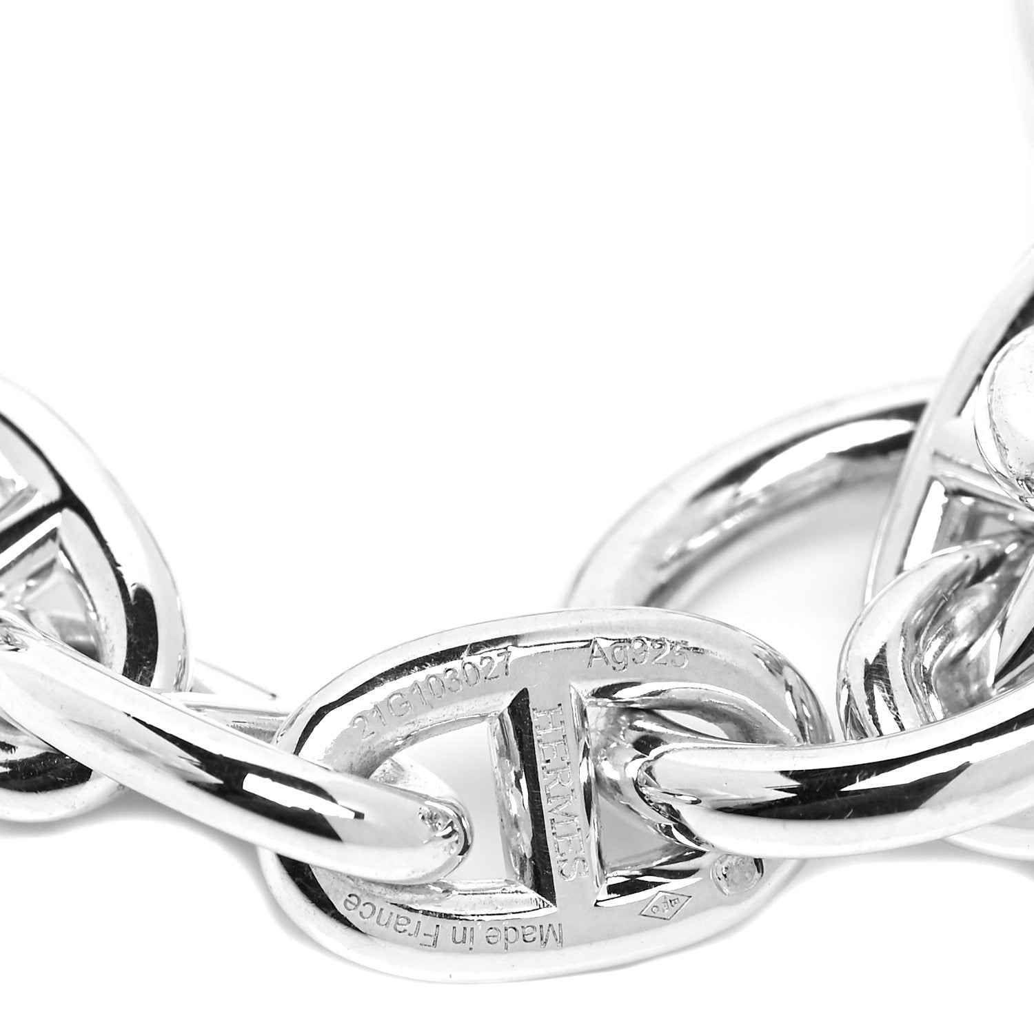 Hermes Sterling Silver MM Chaine d'Ancre Bracelet 4 of 4