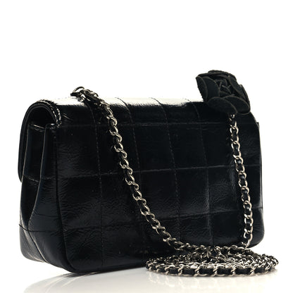 Chanel Distress Patent Quilted Mini Chocolate Bar Flap Black 3 of 10