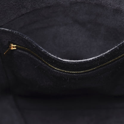 Celine Soft Grained Calfskin Sangle Bucket Bag Navy Blue 14 of 17