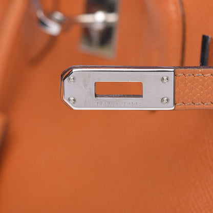 Hermes Epsom Birkin 25 Orange 16 of 31