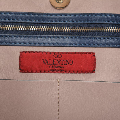 Valentino Garavani Nappa Medium Rockstud Soft Tote Indigo 6 of 12