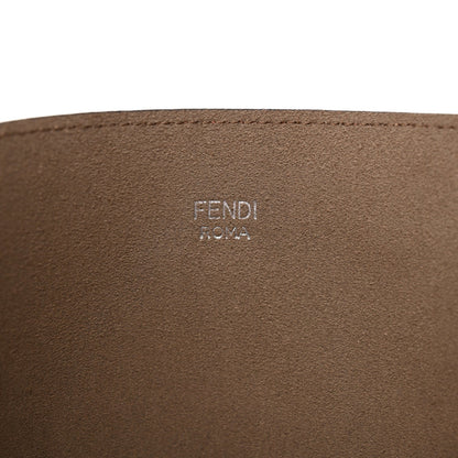 Fendi Vitello Vienna Enamel F is Fendi Shopping Tote Macaron Taupe 7 of 12