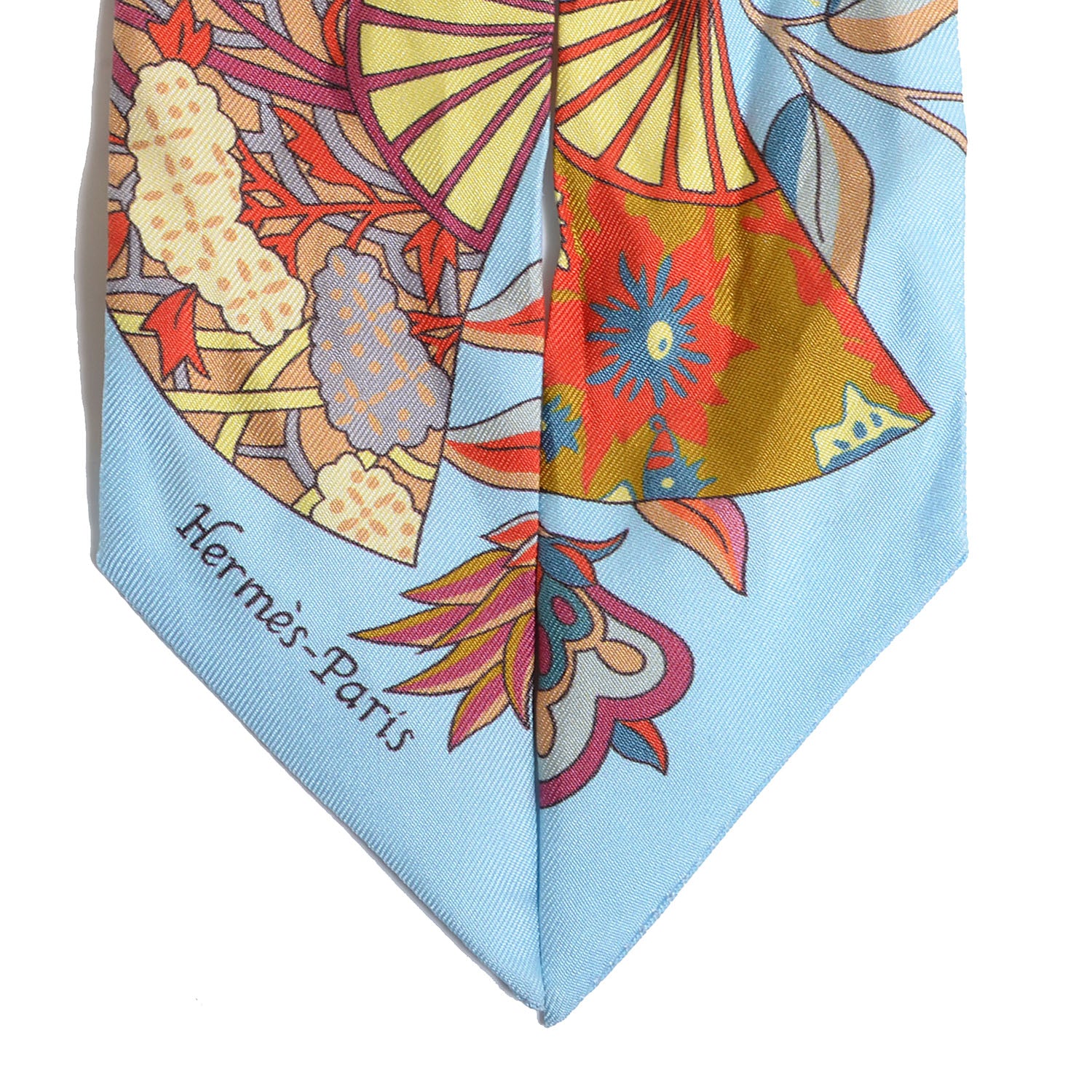 Hermes Silk Fleurs et Papillons de Tissus Twilly 5 of 5