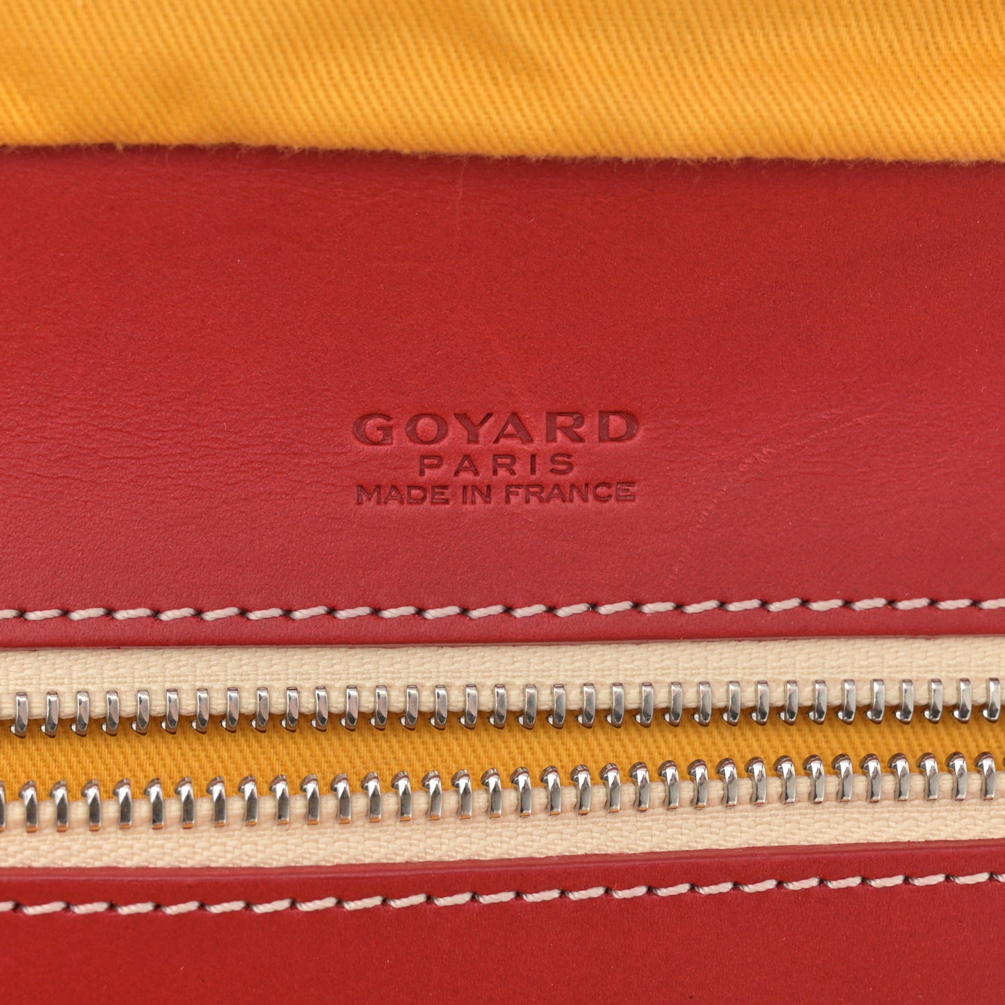 Goyardine Ambassade PM Briefcase Red