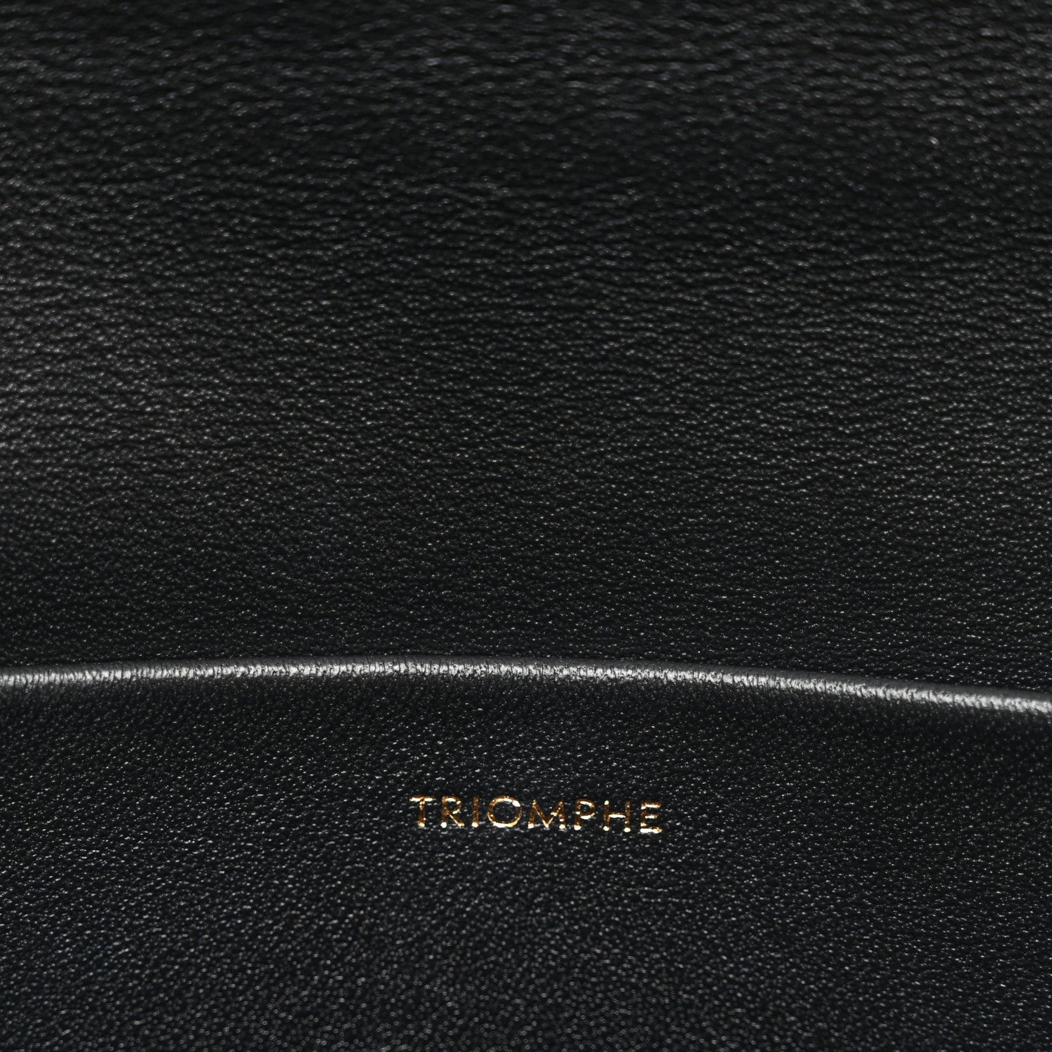 Celine Shiny Calfskin Triomphe Chain Shoulder Bag Black 6 of 9