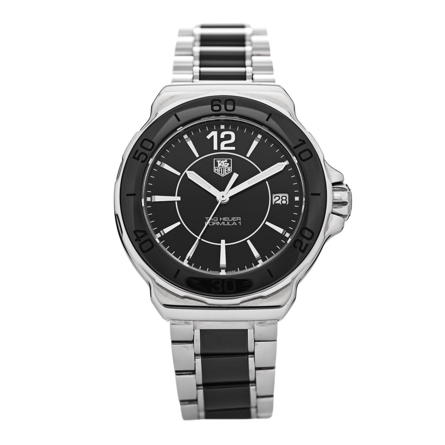 Stainless Steel Ceramic 37mm Formula 1 Lady Quartz Watch Black WAH1210