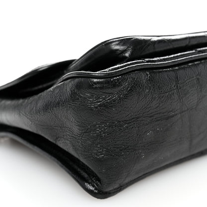 Saint Laurent Crinkled Calfskin Matelasse Monogram Medium Niki Chain Satchel Black 9 of 10