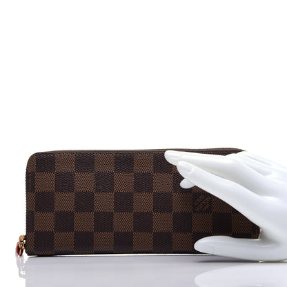 Louis Vuitton Damier Ebene Clemence Wallet Cherry 2 of 8