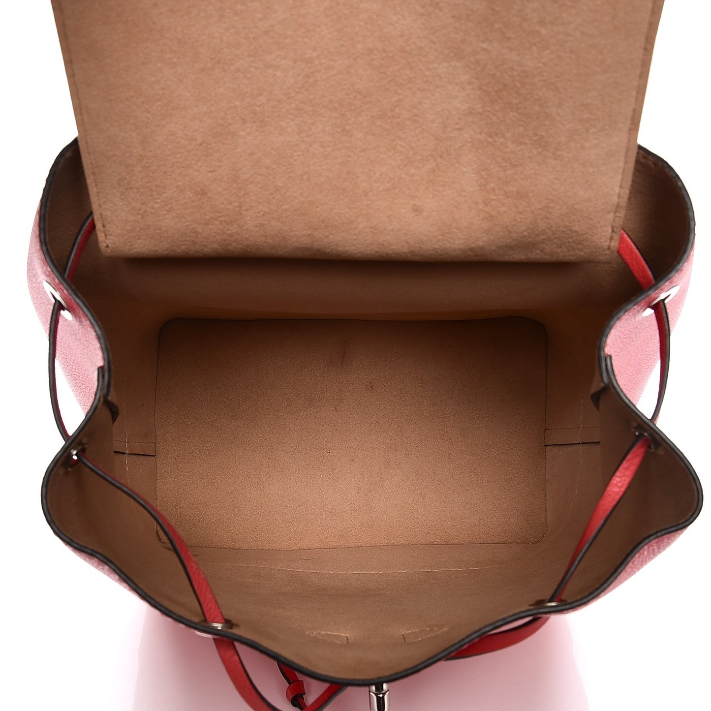 Soft Calfskin Lockme Backpack Rubis