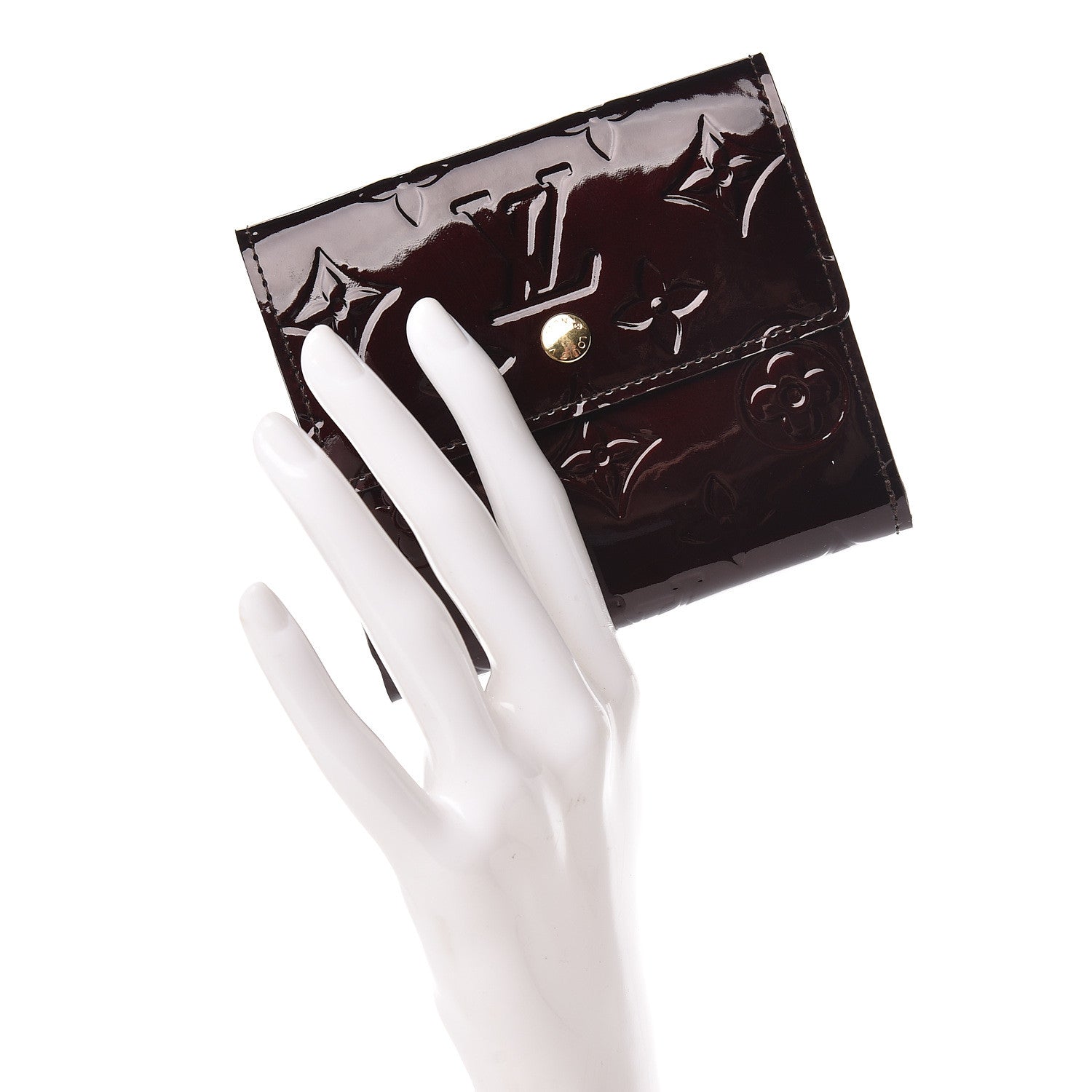 Louis Vuitton Vernis Elise Wallet Amarante 2 of 9