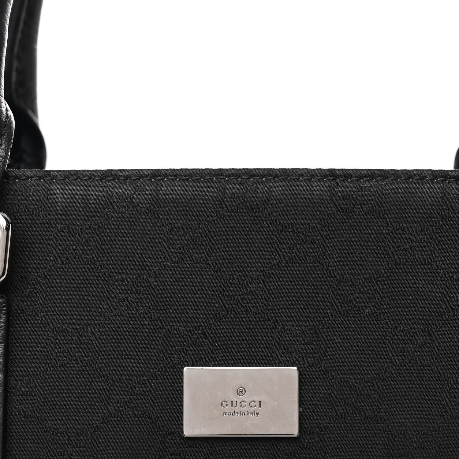 Gucci Nylon Monogram Executive Bag Black 10 of 15