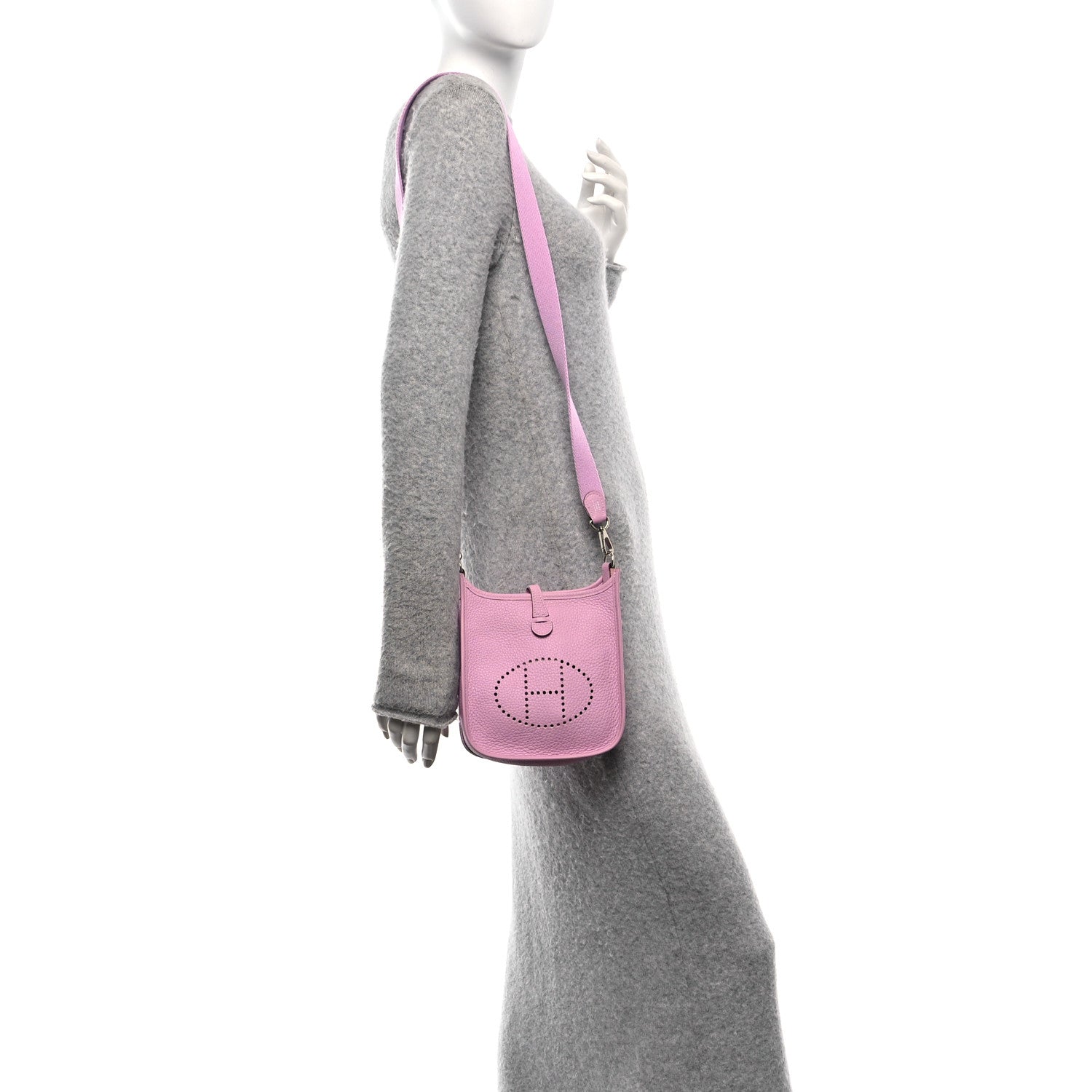 Hermes Taurillon Clemence Evelyne TPM Mauve Sylvestre 2 of 10
