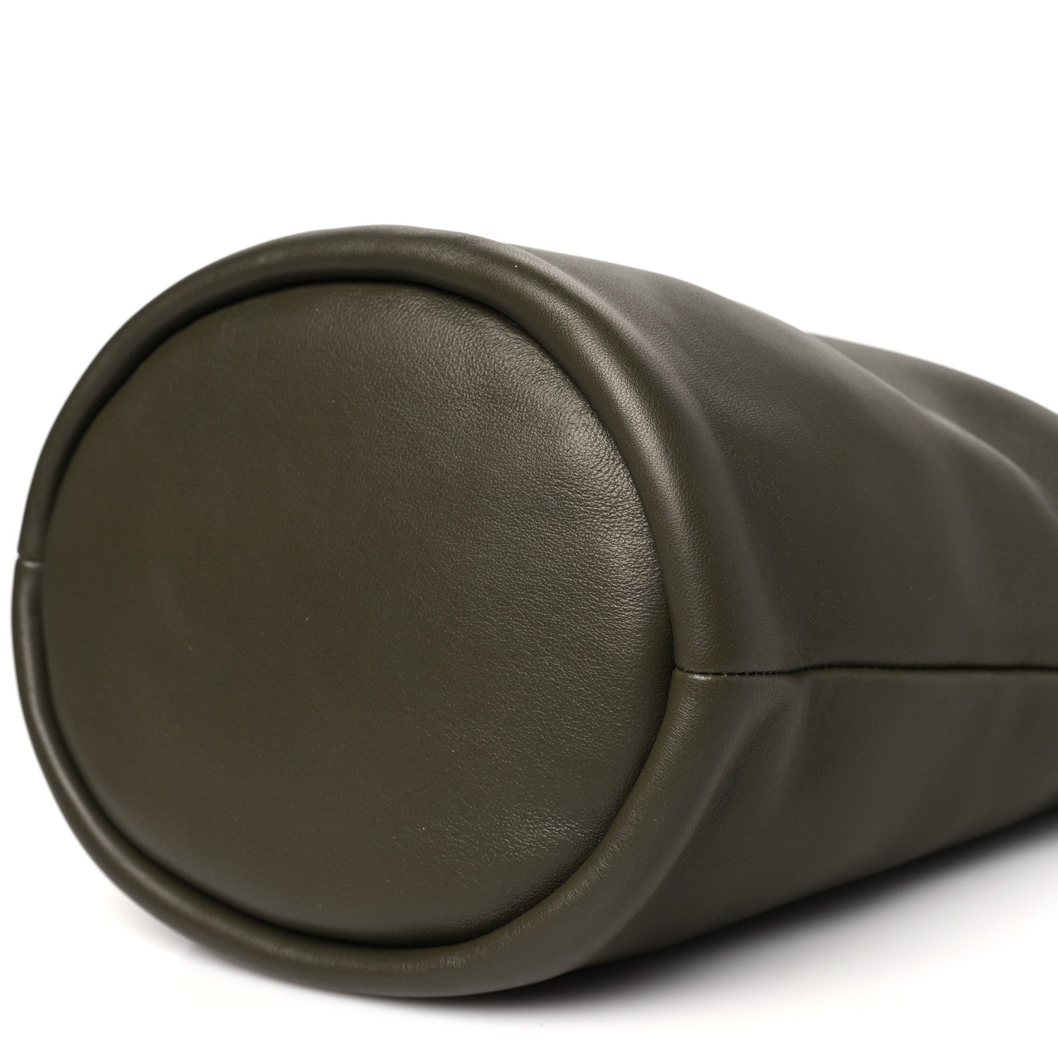 Loewe Mellow Nappa Lambskin Flamenco Bucket Bag Dark Khaki Green 9 of 9